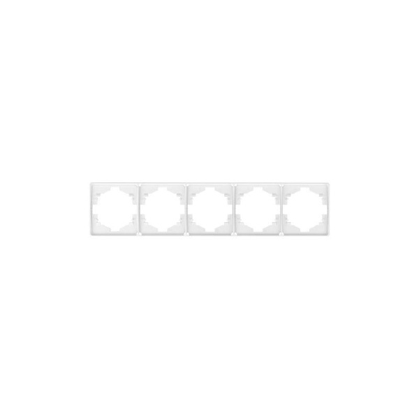 Рамка 5-м ROUND MIELE перламутр Kranz KR-78-0755-1