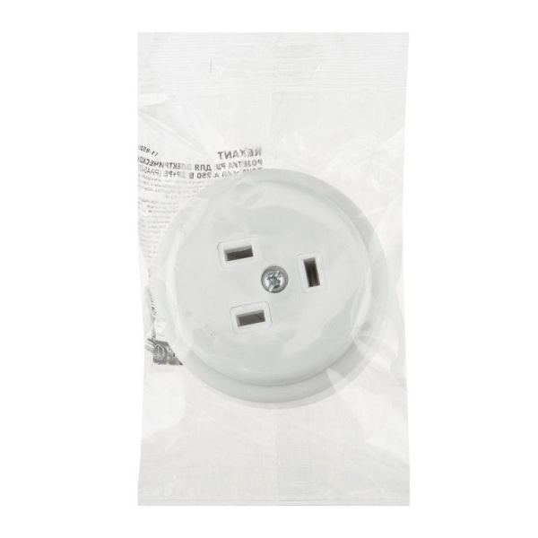 Розетка силовая 40А 250В IP20 для электроплиты с заземл. Rexant 11-8520