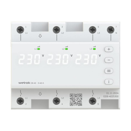 Реле напряжения D6-40 Welrok 4660251140212