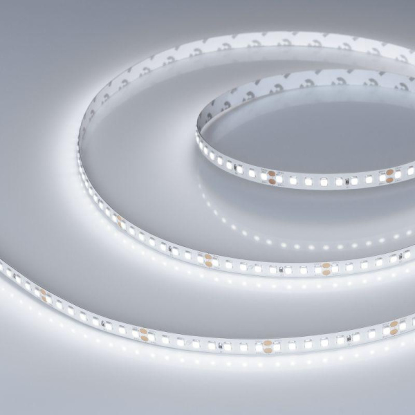 Лента светодиодная RT-A160-8mm 24V White 6000К 12Вт/м IP20 2835 высок. эффект. 150лм/Вт (уп.5м) Arlight 024534(2)