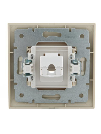 Розетка компьютерная СП Deriy RJ45 крем. LEZARD 702-0303-139