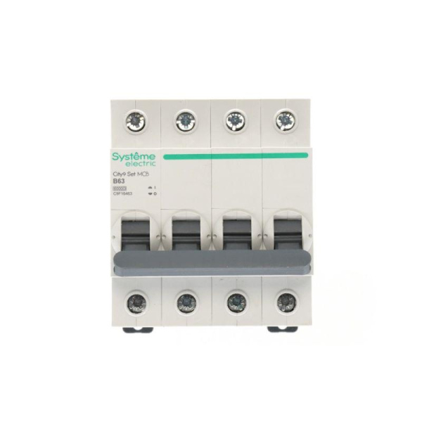 Выключатель автоматический 4п City9 Set (АВ) B 63А 6кА 400В SE C9F16463