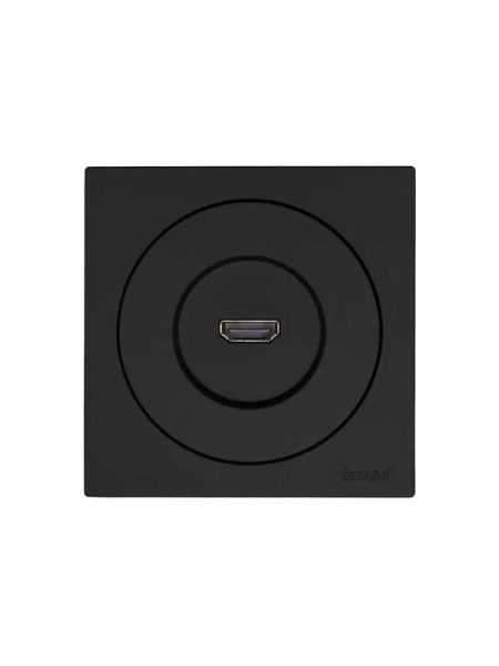 Розетка HDMI 1-м СП OSEN механизм черн. бархат LEZARD 743-4288-203