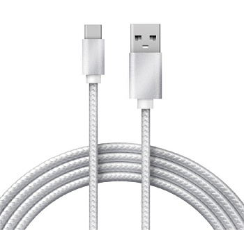 Шнур USB 3.1 type C (male)-USB 2.0 (male) в тканевой оплетке 1м черн. Rexant 18-1884