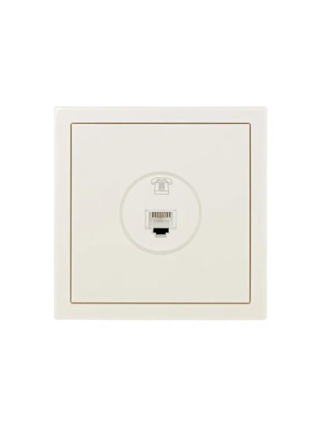 Розетка телефонная СП ZIMA IP20 евро стандарт механизм сл. кость LEZARD 704-9088-137
