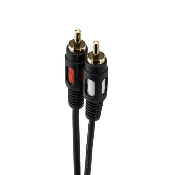 Шнур 2RCA Plug - 2RCA Plug 10м (GOLD) Rexant 17-0148