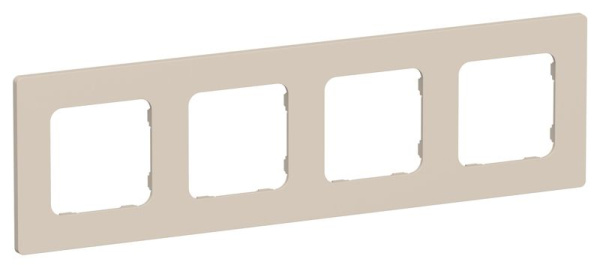 Рамка 4-м СП FLITE РУ-4-К-ФлЛ льняной IEK FI-M42-32-20-K88