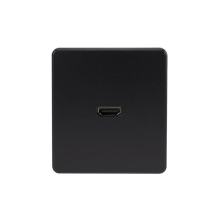 Розетка СП ROUND HDMI IP20 оникс Kranz KR-78-0730-3
