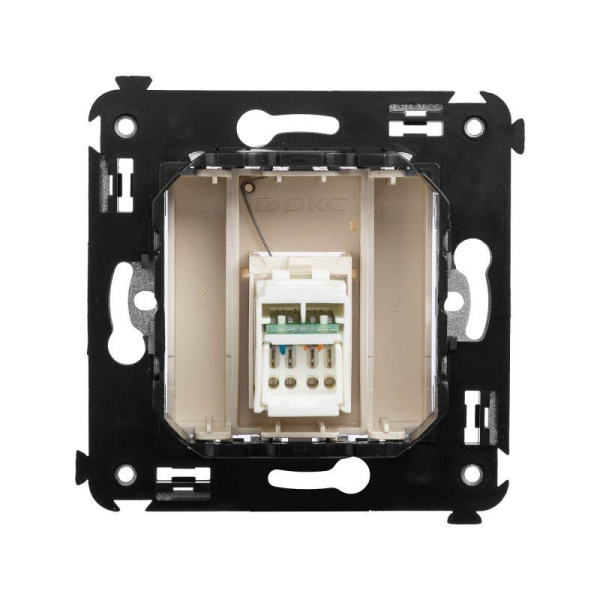 Розетка компьютерная 1-м СП Avanti "Ванильная дымка" RJ45 кат.5E DKC 4405463