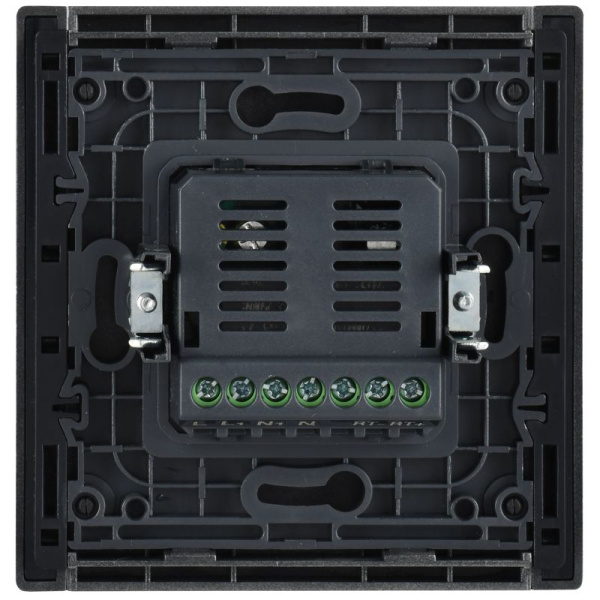 Термостат электронный FORTE&PIANO FP552 с индикацией сталь IEK FP-RT11-K46