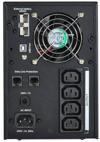 Источник бесперебойного питания ELECTRA LT 1кВА/0.8кВт без АКБ USB ITK ELT-1000VA-1-L