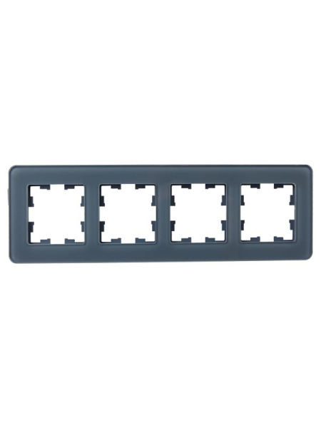 Рамка 4-м BRITE РУ-4-2-Бр стекло графит RE IEK BR-M42-G-41-K53