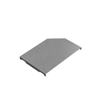 Крышка переходника левого 150-200 сталь "ПЛЮС" KPDplus150-200-L INOX304 КМ PL6617