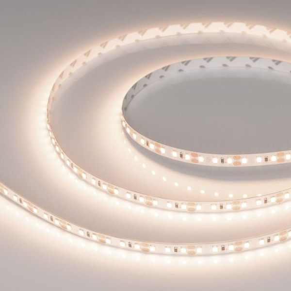 Лента светодиодная RT-A120-8mm 12V Warm 3500К 14.4Вт/м IP20 2835 открыт. (уп.5м) Arlight 028570(2)