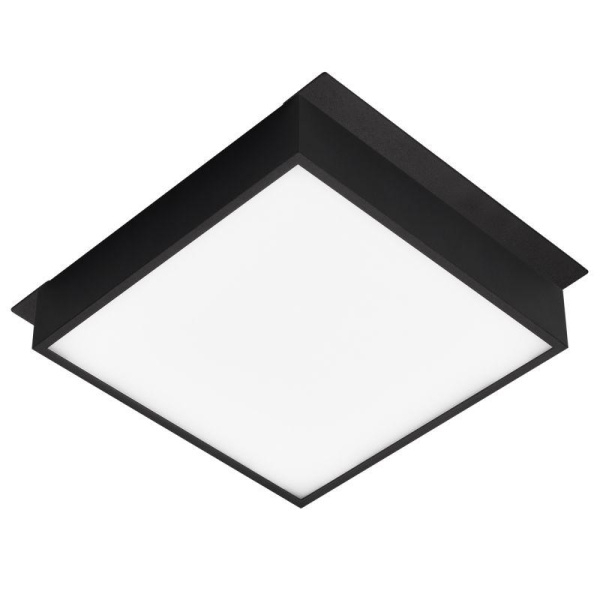Светильник светодиодный DL-GRIGLIATO-S190x190-24W Warm3000 (BK 100 deg 230) IP40 металл Arlight 045703