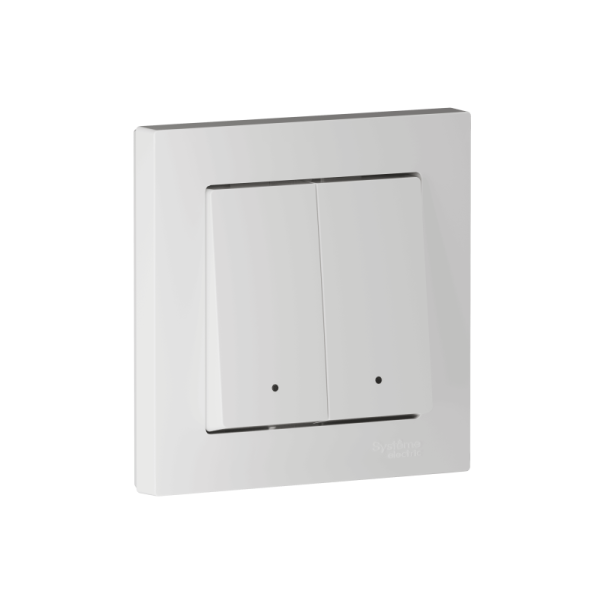 Выключатель 2-кл. СП ATLASDESIGN SMART 10А IP21 Zigbee сх.1 L(N) с опциональной нейтралью механизм бел. Умный дом Sber & SE ATN000117Z