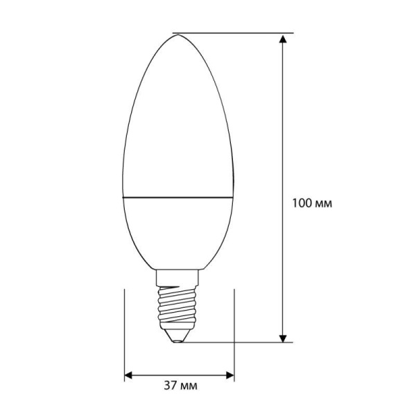 Лампа светодиодная LED-C35-7W-E14-4500K 7Вт свеча матовая 4500К бел. E14 172-265В Ergolux 12135