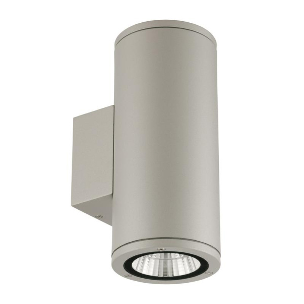 Светильник светодиодный ULU-S22D-2х12W/2700К IP65 LIGHT GREY архитектурный уличный накладной тепл. бел. корпус свет./сер. Uniel UL-00011084