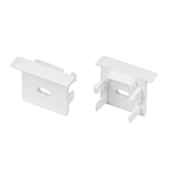 Заглушка SL-MINI-15-F WHITE с отверстием пластик (комплект) Arlight 049459