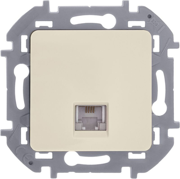 Розетка телефонная СП Inspiria RJ11 IP20 механизм сл. кость IEK 673821