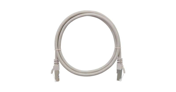 Патч-корд кат.5E (класс D) F/UTP 4 пары 26 AWG (7х0.165мм) 100МГц 2хRJ45 (8P8C) BC чистая медь LSZH нг(А)-HFLTx 1.5м сер. NIKOMAX NMC-PC4SD55B-015-C-GY