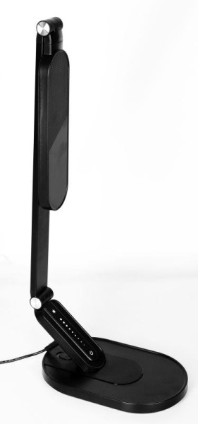 Светильник светодиодный KD-859 C02 черн LED наст.10Вт 230В 750лм сенс.рег.ярк и цвет.темп USB-5В 1А черн. Camelion 13535