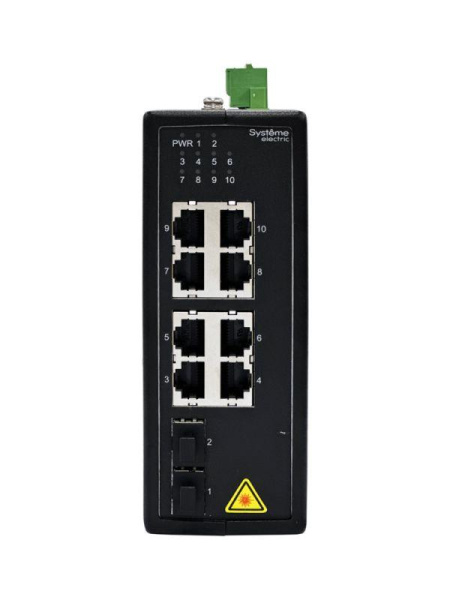 Коммутатор промышленный неуправляемый Ethernet 8х10/100/1000BaseT 2х100/1000BaseX SFP SE NSETU210T08X02A
