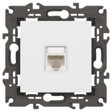 Розетка компьютерная Elegance 14-3107-01М RJ45 матов. бел. Эра Б0065763