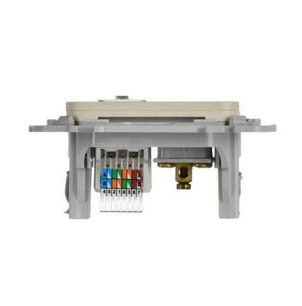 Розетка 2-м СП FLITE РКТВ5е-2-0-ФлСл RJ45/TV кат.5E UTP механизм сливочный IEK FI-AK22-1-K86