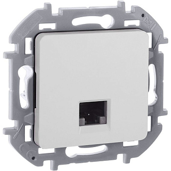 Розетка компьютерная СП Inspiria RJ45 кат.5E UTP IP20 бел. IEK 673825