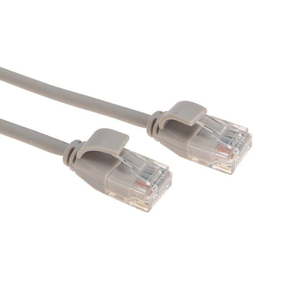 Патч-корд U/UTP CAT 6A (10G) RJ45-RJ45 28AWG LSZH сер. 2м Rexant 02-0380-2
