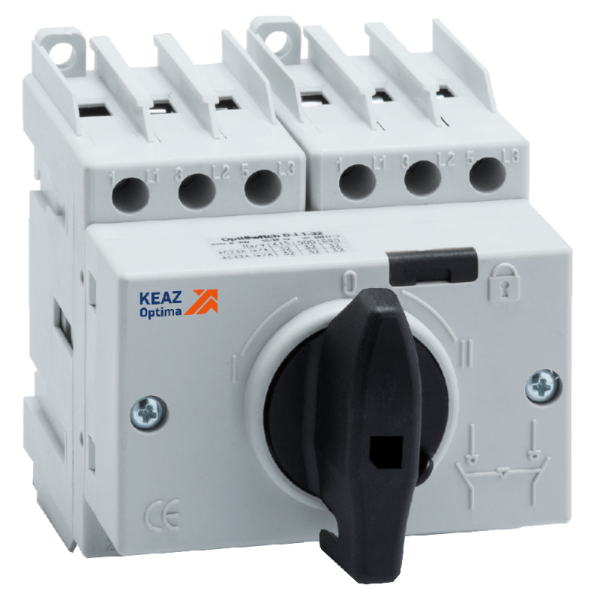 Выключатель-разъединитель реверсивный 3п 40А OptiSwitch DI-40-3C КЭАЗ 332080