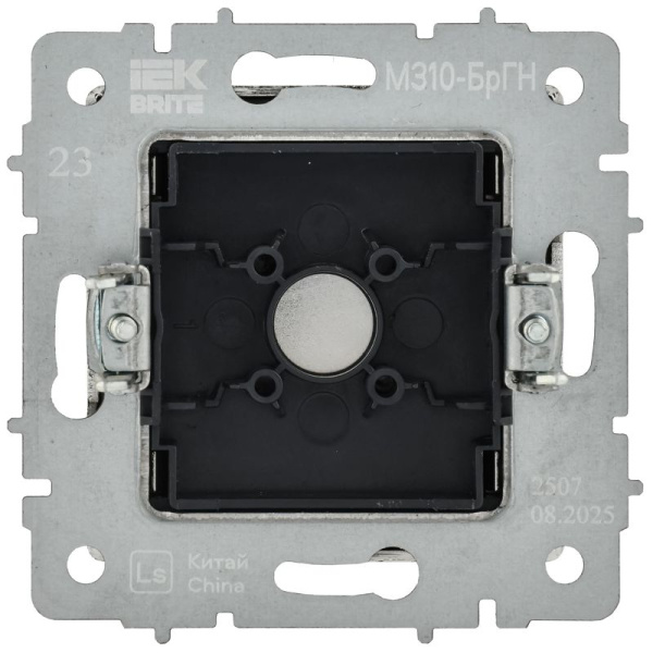 Заглушка BRITE МЗ10-БрГН с суппортом механизм метал. хром/никель IEK BR-PL10-M-K23