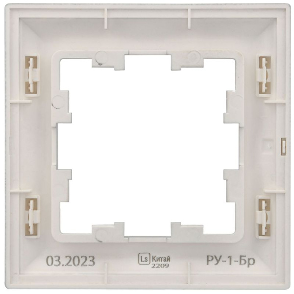 Рамка 1-м BRITE РУ-1-Бр алюм./алюм. IEK BR-M12-12-K47
