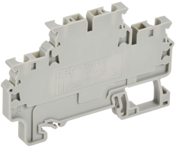 Клемма пружинная 2 уровня CXDL2.5 ARMAFIX IEK AF-CT40-00-2-K03-002