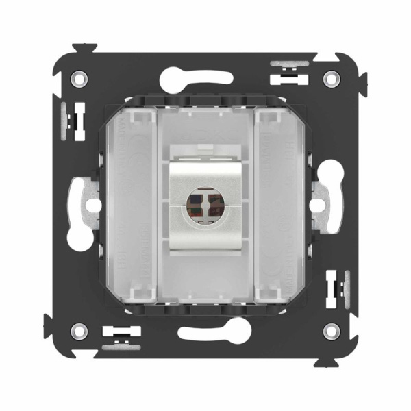 Розетка компьютерная 1-м СП Avanti "Белое облако" RJ45 кат.6A без шторок экранир. механизм DKC 4400773
