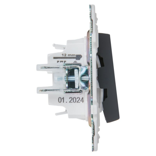 Выключатель 2-кл. SKANDY 10А SK-V04G графит IEK SK-V20-0-10-K53