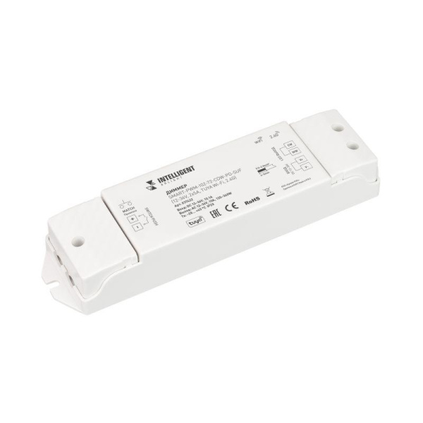 Диммер SMART-PWM-102-72-CDW-PD-SUF (12-36В 2х5А TUYA Wi-Fi 2.4G) IP20 пластик INTELLIGENT ARLIGHT 037422