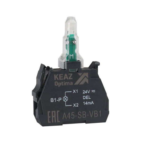 Блок световой OptiSignal D22 A45-SB-VB5 желт. 24 В AC/DC с защитой от наводок ZBVB5 КЭАЗ 362247