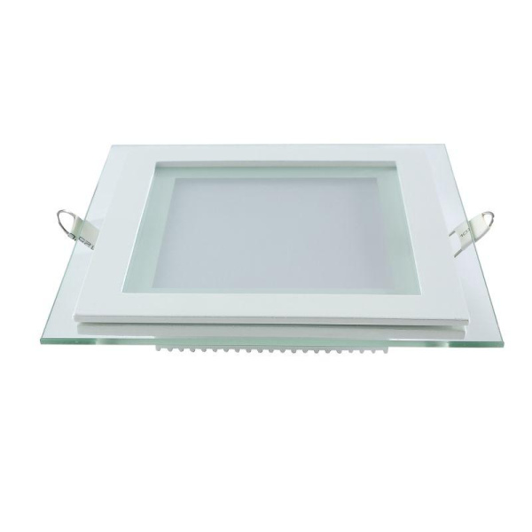 Светильник светодиодный Glass 6Вт 3000К IP20 450лм 220-240В d70х70мм 100х100х35мм ДВО квадрат. встраив. монтажный с декоративн. стеклом GAUSS 948111106