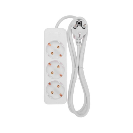 Удлинитель 3х1.5м с заземл. 3х0.75 бел. PROCONNECT 13-4208