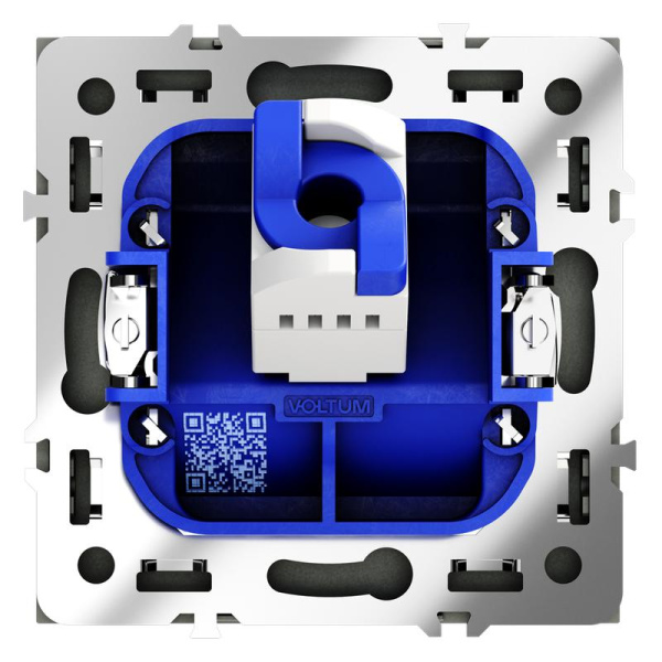 Розетка компьютерная 1-м СП S70 RJ45 кат.6 механизм черн. матов. Voltum VLS060108