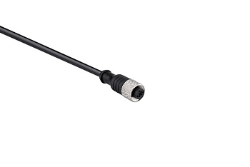 Кабель соединительный 2м с гнездом M12х3 ПУ IP68 EMAS SKM12P3YXP2