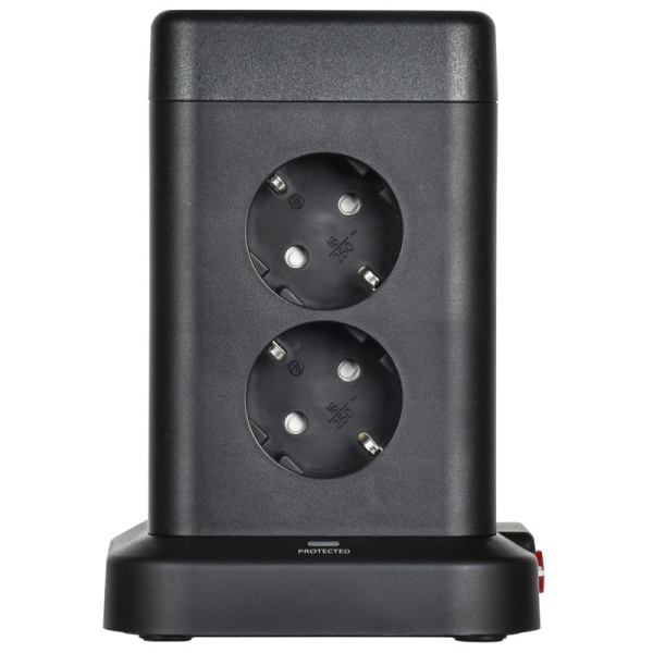 Удлинитель 8х1.5м 16А IP20 У08K 20Вт USB A+C 3х1 черн. DOMINIC IEK DN-YP30-16-08-01-ZKU-K02
