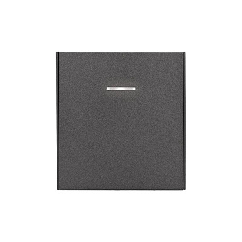Выключатель 1-кл. СП STRONG MIELE 10А с подсветкой графит Kranz KR-78-0713-6
