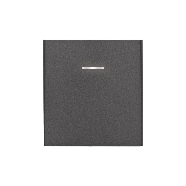 Выключатель 1-кл. СП STRONG MIELE 10А с подсветкой графит Kranz KR-78-0713-6