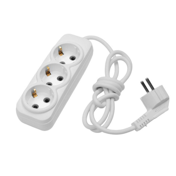 Удлинитель 3х1.5м с заземл. 10А IP20 SR 3х1.5-Z УХз10-103 2.2кВт ПВС 3х0.75 Volsten 12424