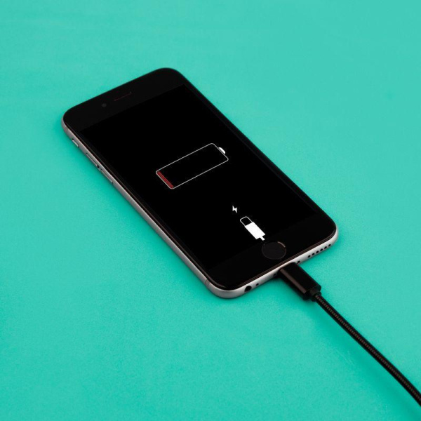 Кабель USB-A-Lightning для Apple 1А 1м ПВХ черн. Rexant 18-1122