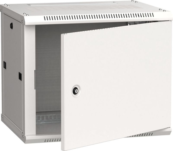 Шкаф 19дюйм LINEA W 6U 600х450мм настен. метал. дверь RAL7035 ITK LWR3-06U64-MF