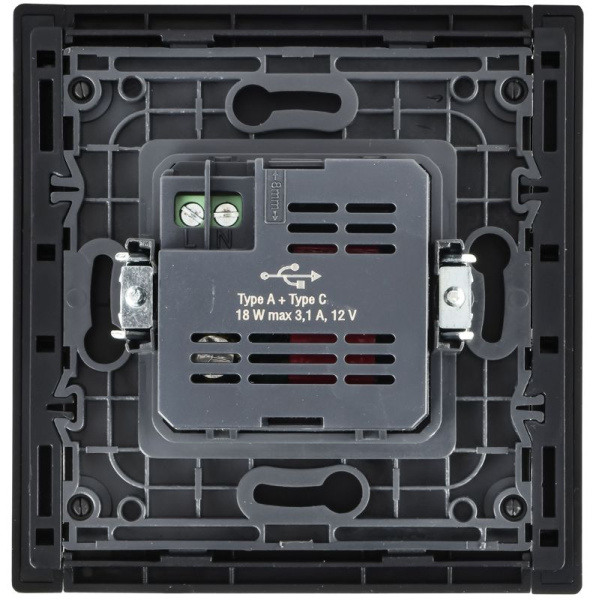 Розетка FORTE&PIANO FP651M USB A+C 18Вт шампань IEK FP-U22-018-M-K37